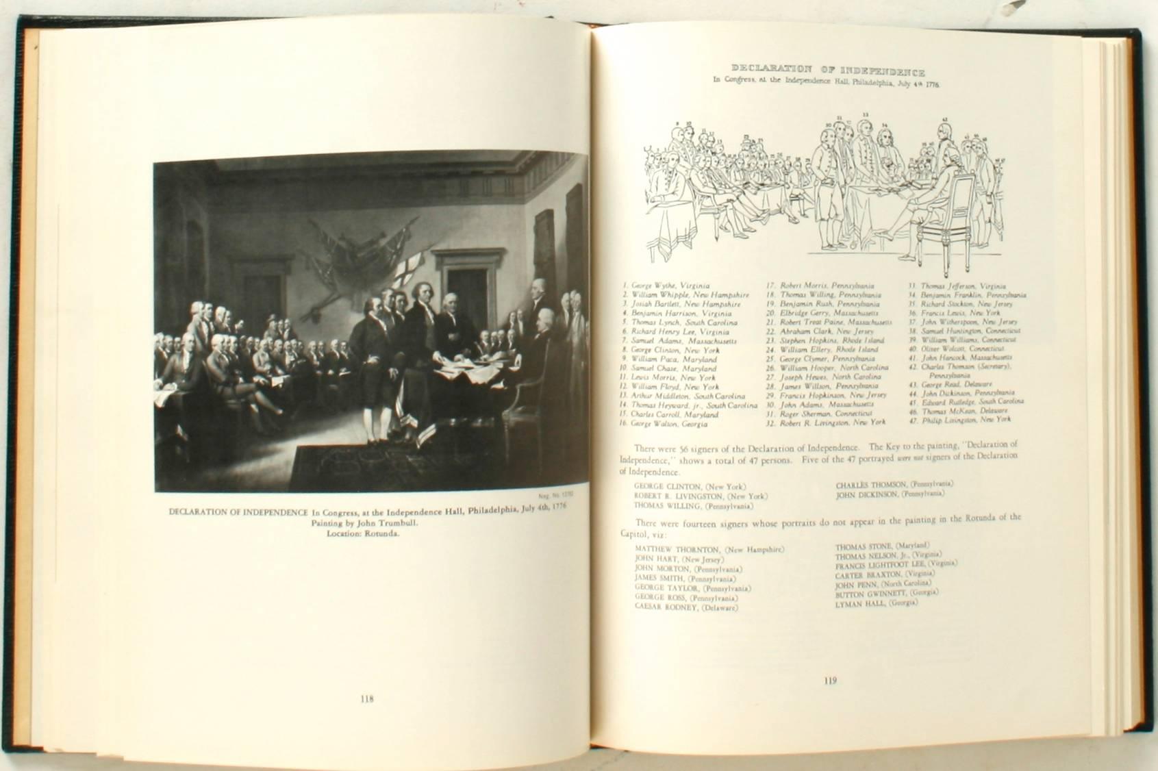 Compilation of Works of Art and Other Objects, United States Capitol, 1st Ed In Good Condition For Sale In valatie, NY