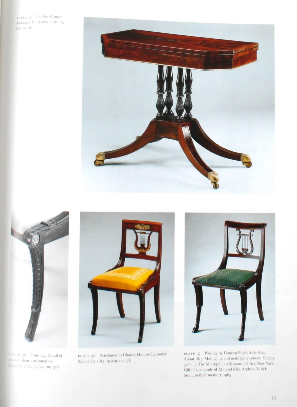 Paper Honoré Lannuier Cabinetmaker from Paris: The Life and Work of a French Ébéniste For Sale