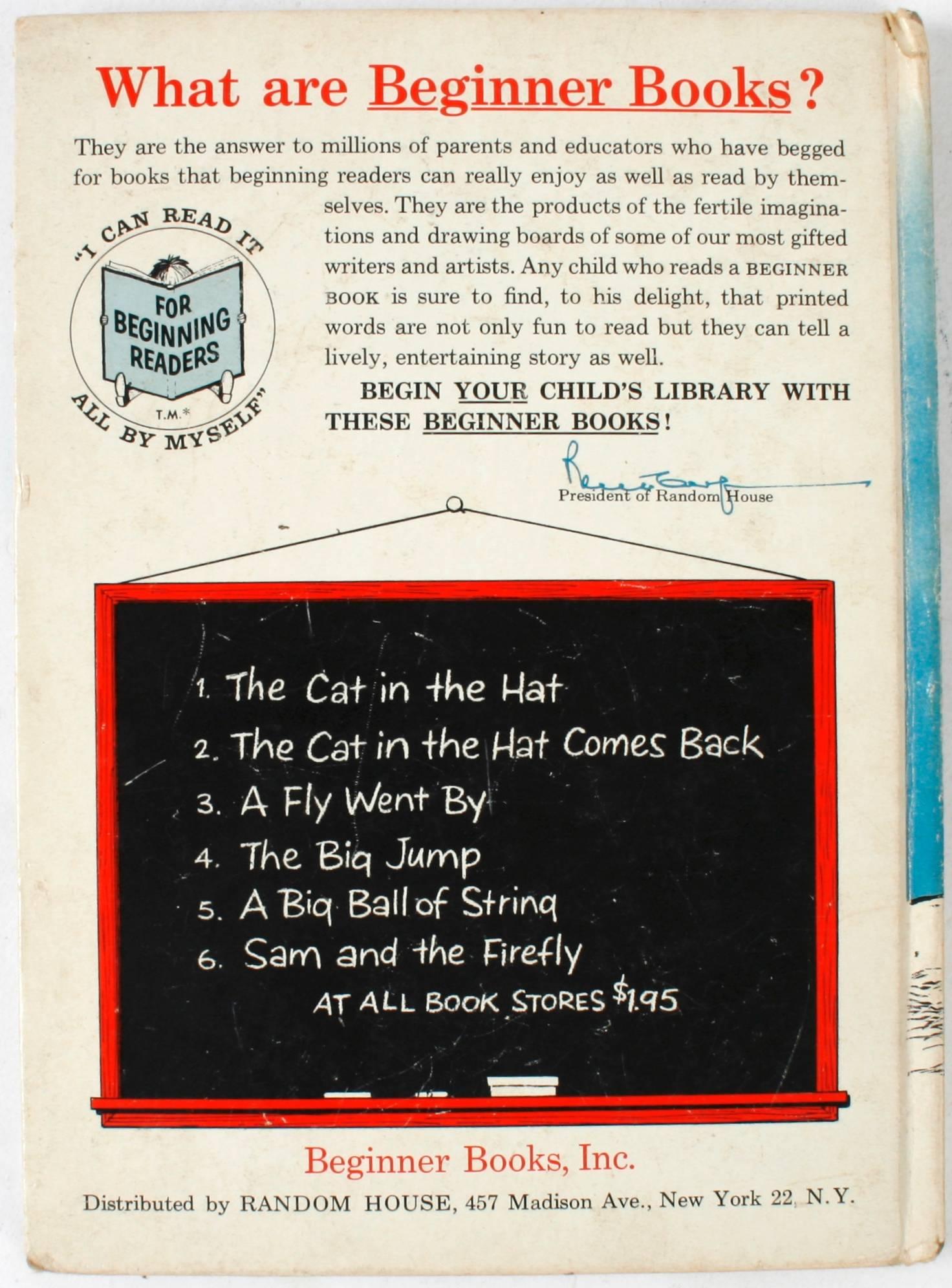 Mid-20th Century The Cat in the Hat Comes Back, First Edition by Dr. Seuss