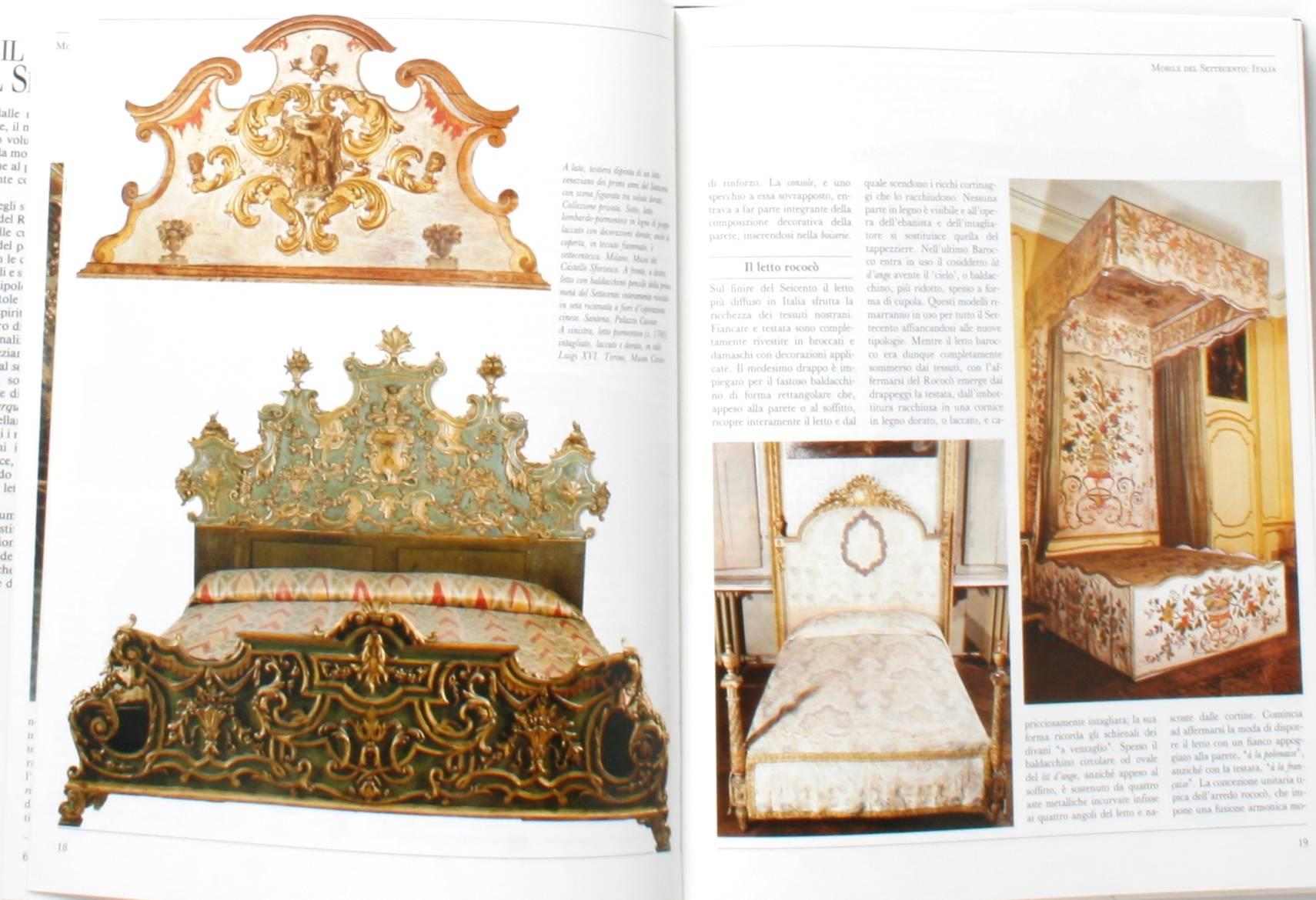 Papier Ensemble de trois volumes Il Mobile Del Settecento, Ottocento, Novecento 1st Ed en vente