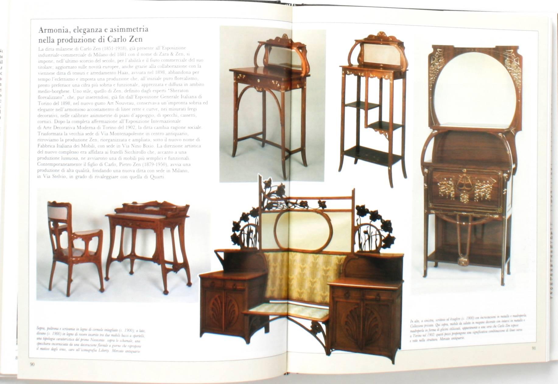 Ensemble de trois volumes Il Mobile Del Settecento, Ottocento, Novecento 1st Ed en vente 2