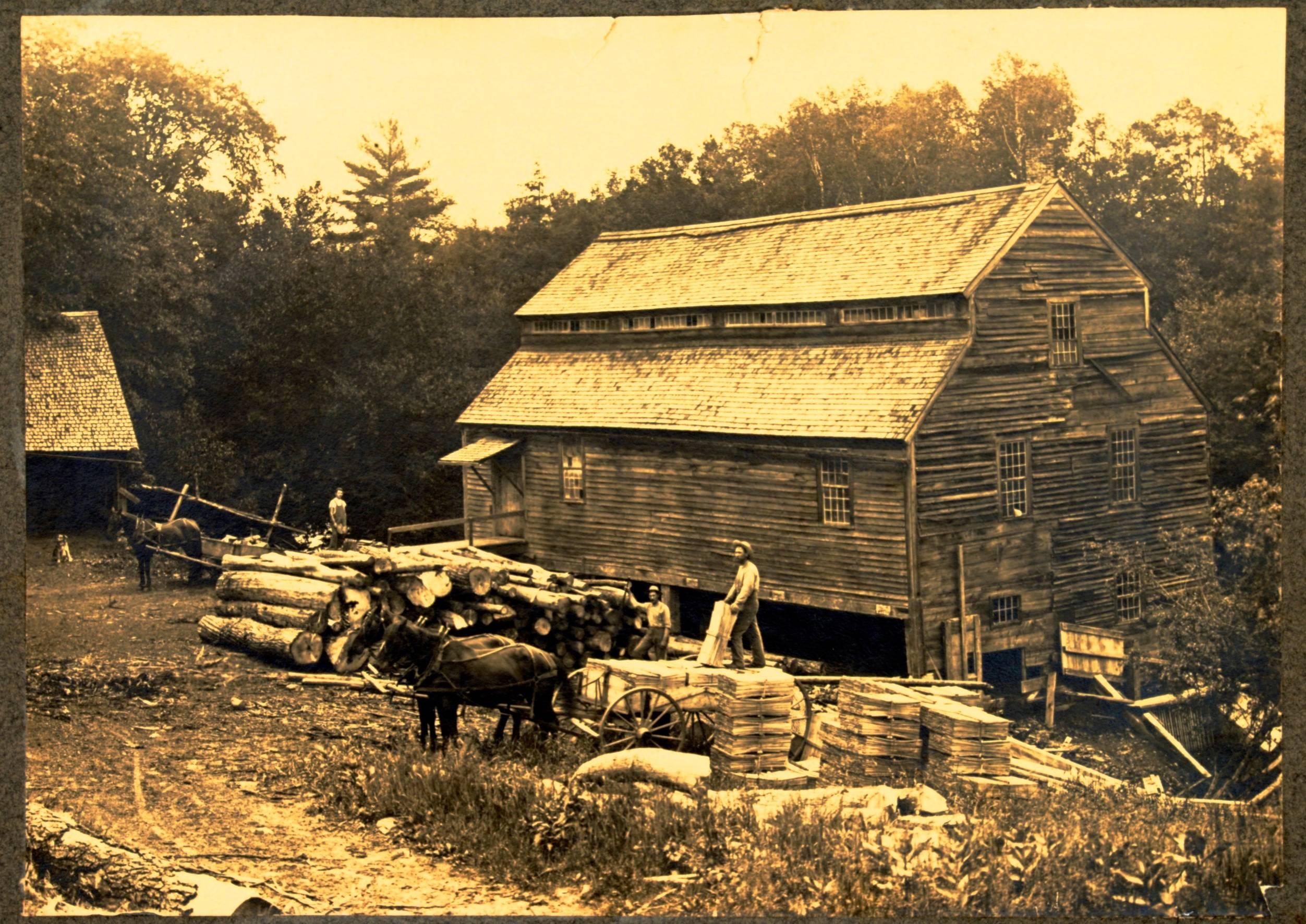 Américain Paire de photographies, Harold E. Hatch, Danville, VT, fin du XIXe-début du XXe siècle en vente