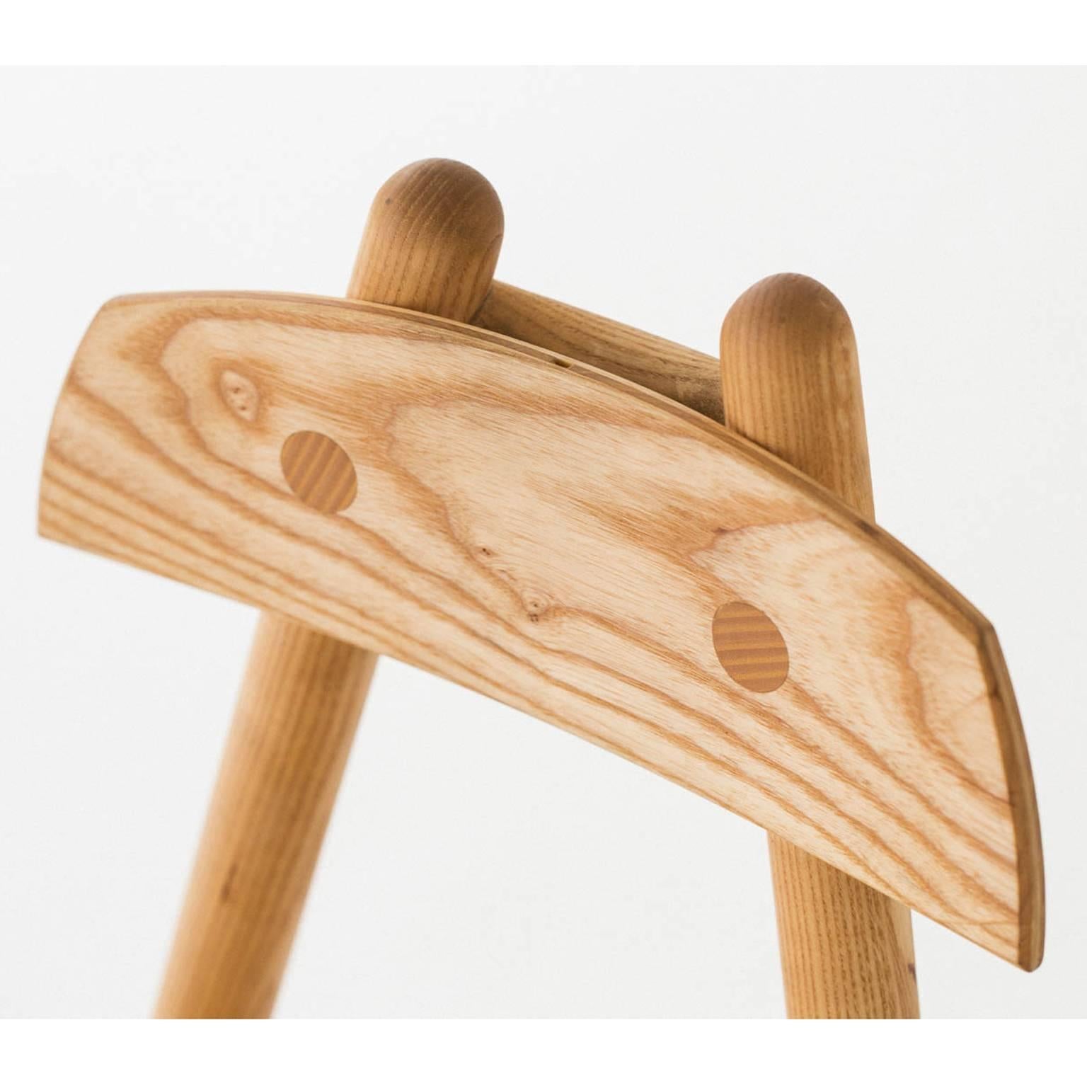 Hand-Crafted Hiro Chair in Oak For Sale