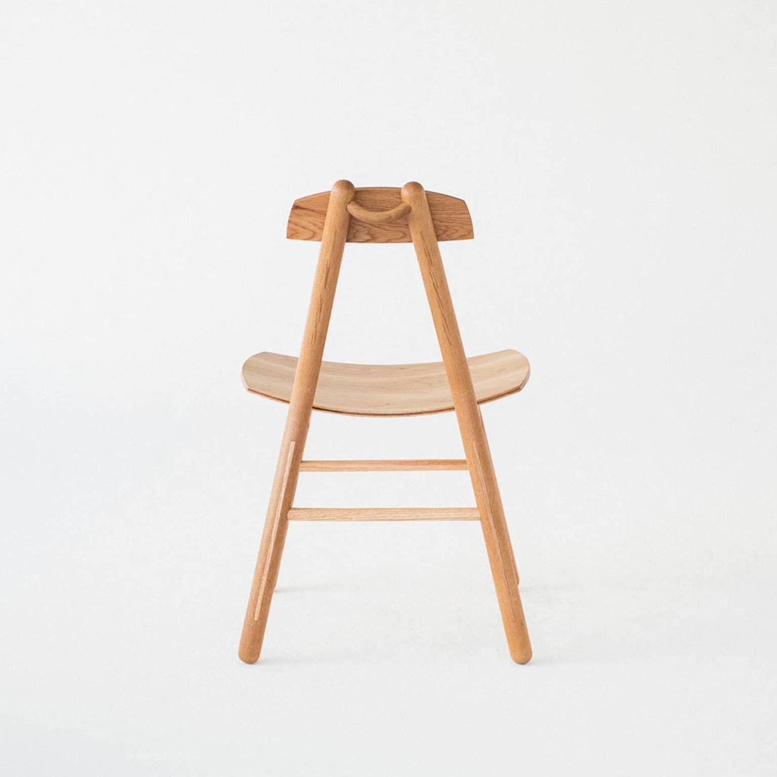 Minimalist Hiro Chair in Oak For Sale