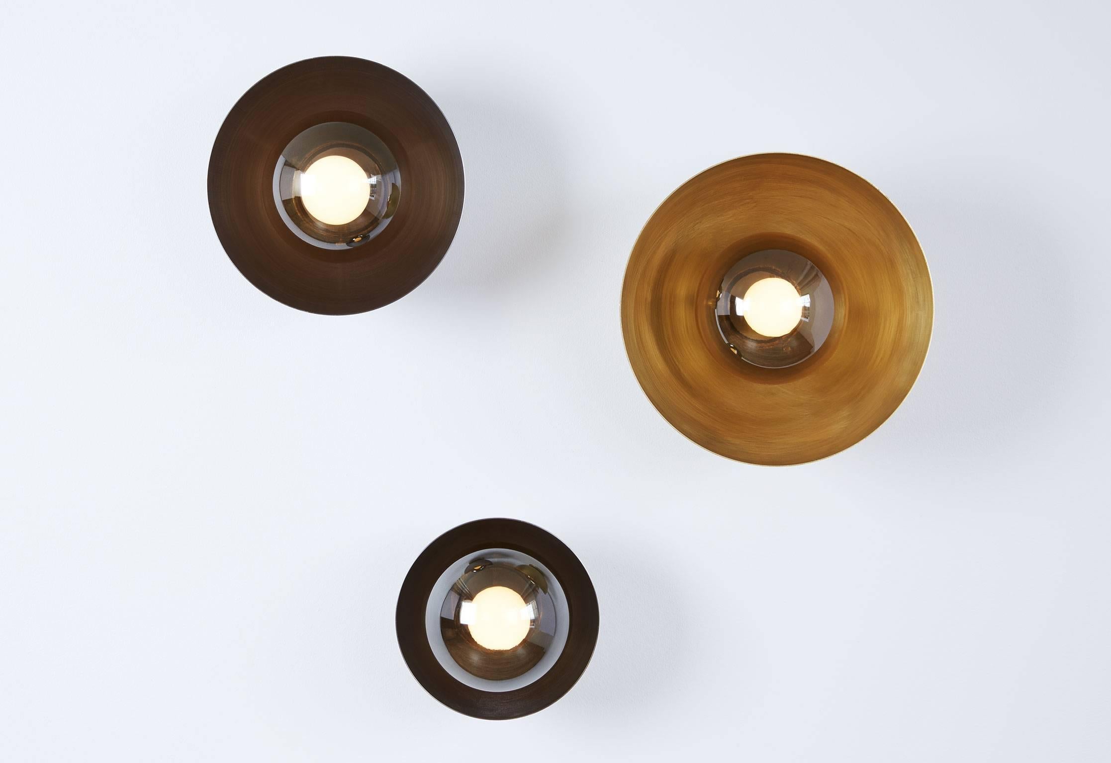 Curve Brass and Steel Wall Sconces For Sale at 1stDibs curved metal