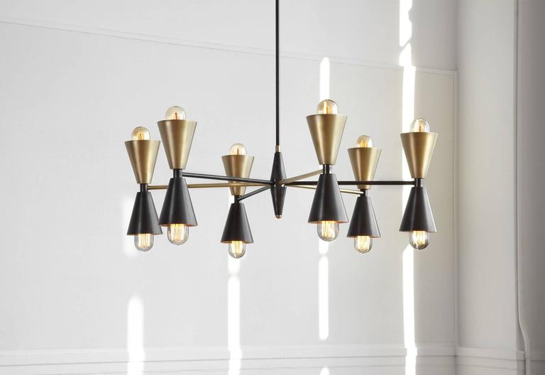 Stella Made To Order Br Chandelier For At 1stdibs An Homage To Clic Midcentury Italian Chandeliers Stella Is Elegant Complement Modern Decor