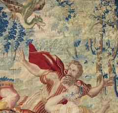 Tapisserie flamande du 16ème siècle Moïse et le serpent en bronze