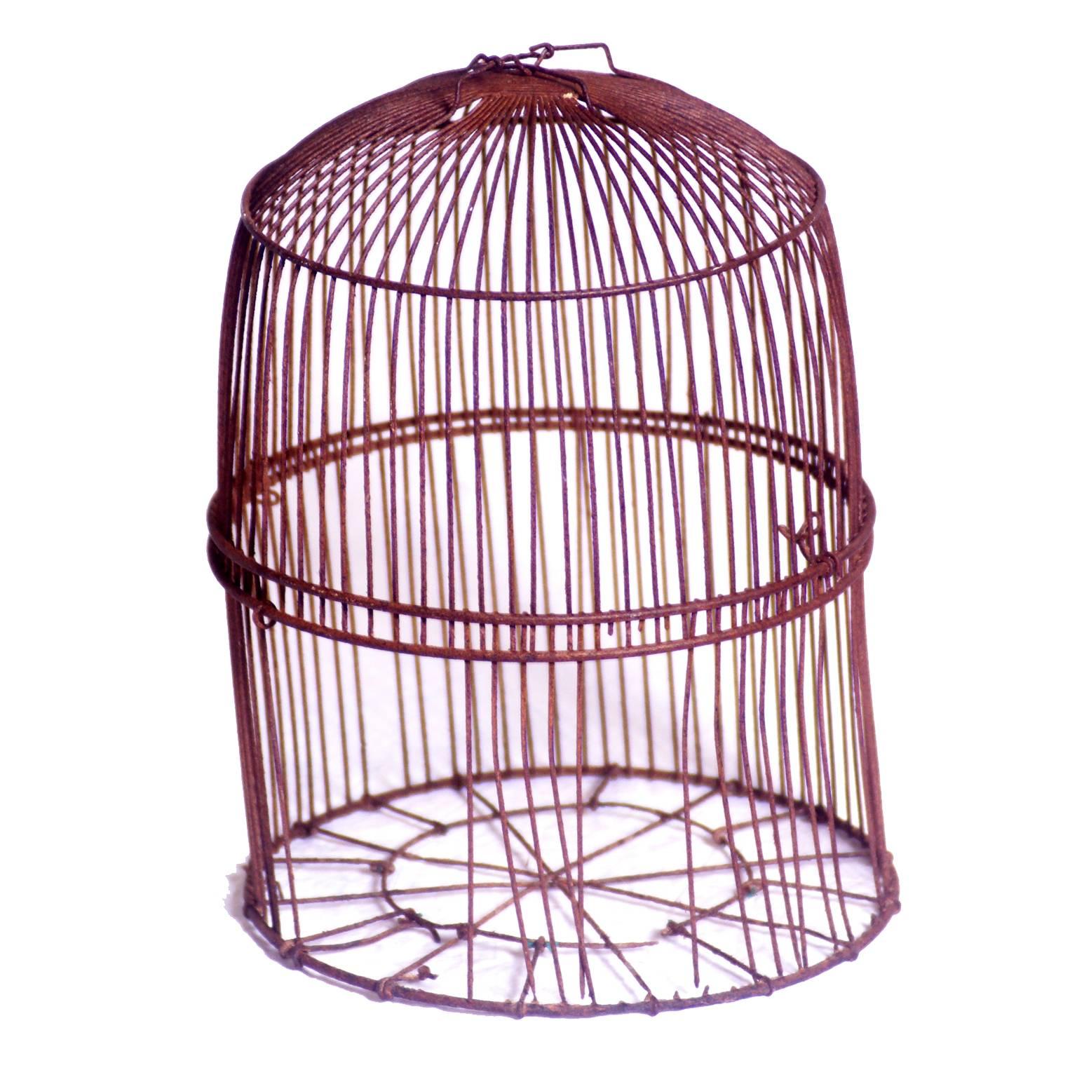Early 20th Century Six Wire Bird Cages For Sale