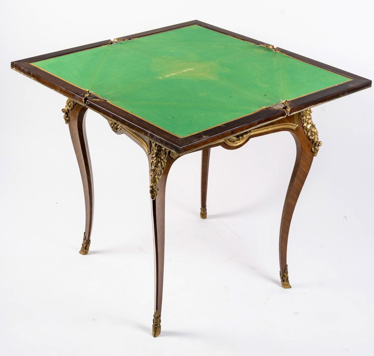 Tavolo da gioco a busta francese del XIX secolo di Sormani Paris, circa 1880 In condizioni buone in vendita a Saint-Ouen, FR