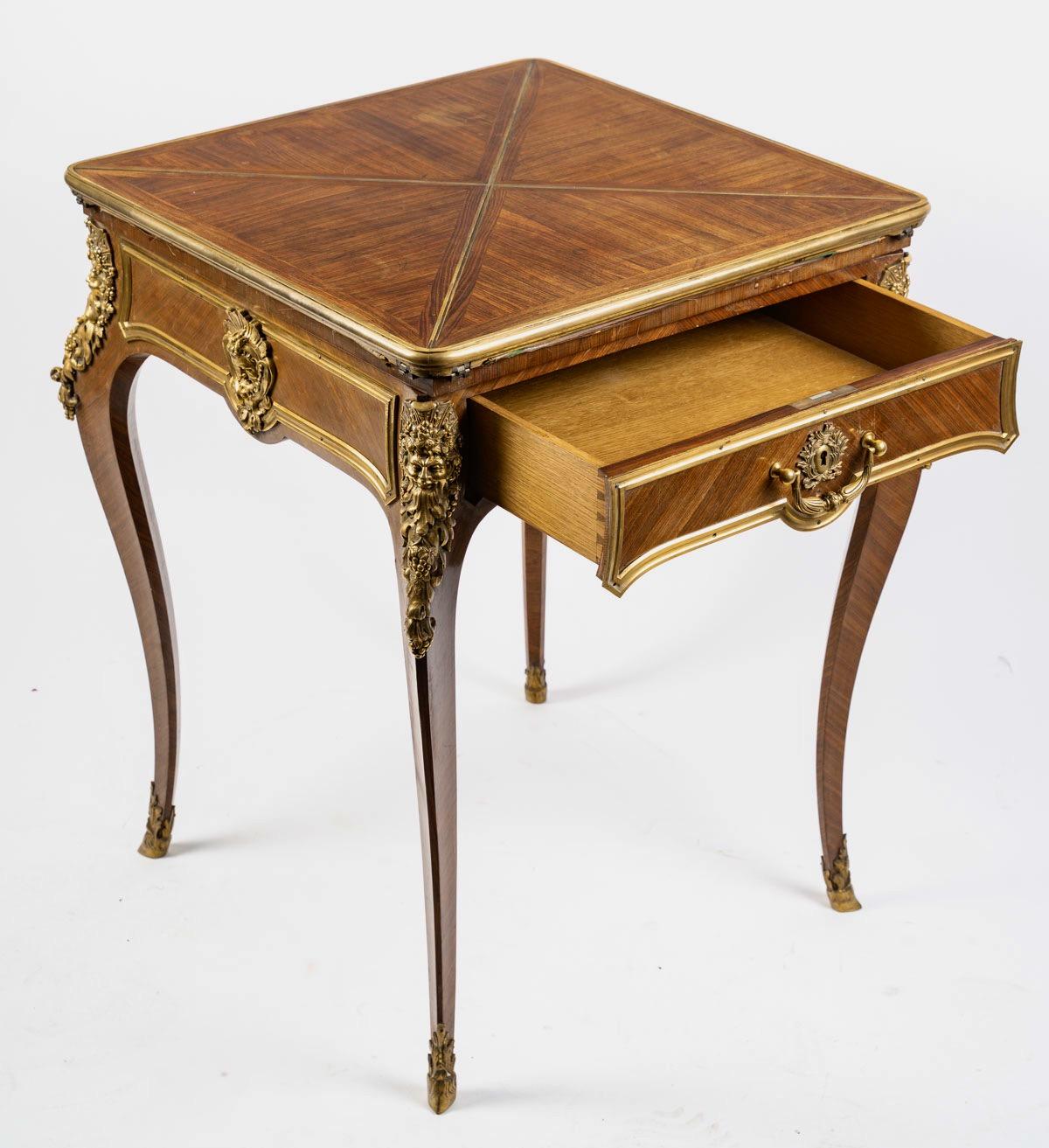 Francese Tavolo da gioco a busta francese del XIX secolo di Sormani Paris, circa 1880 in vendita