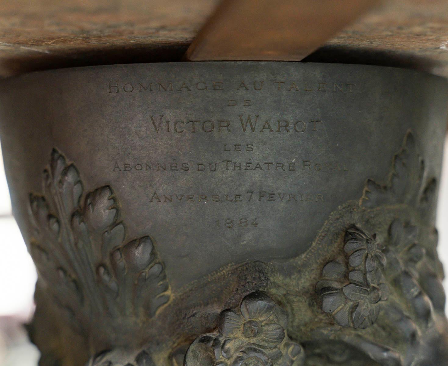 Cupidon et Psyché, un Auguste Moreau (1834-1917)  Groupe en bronze Guéridon, 1884 en vente 8