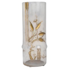 Japonisme Baccarat Crystal Vase signed "Escalier de Cristal", circa 1890