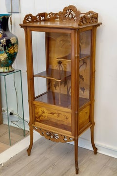 Émile Gallé (1846-1904), vitrine emblématique de style Art nouveau « Aux Ombelles », vers 1900