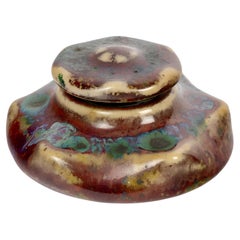 Pierre-Adrien Dalpayrat (1844-1910) Raro calamaio in ceramica in stile Art Nouveau, 1900 circa