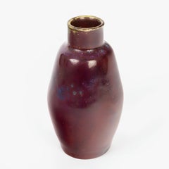 Pierre-Adrien Dalpayrat (1844-1910)  Art Nouveau Red Flammé Vase, c.1900