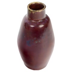 Pierre-Adrien Dalpayrat (1844-1910)  Art Nouveau Red Flammé Vase, c.1900