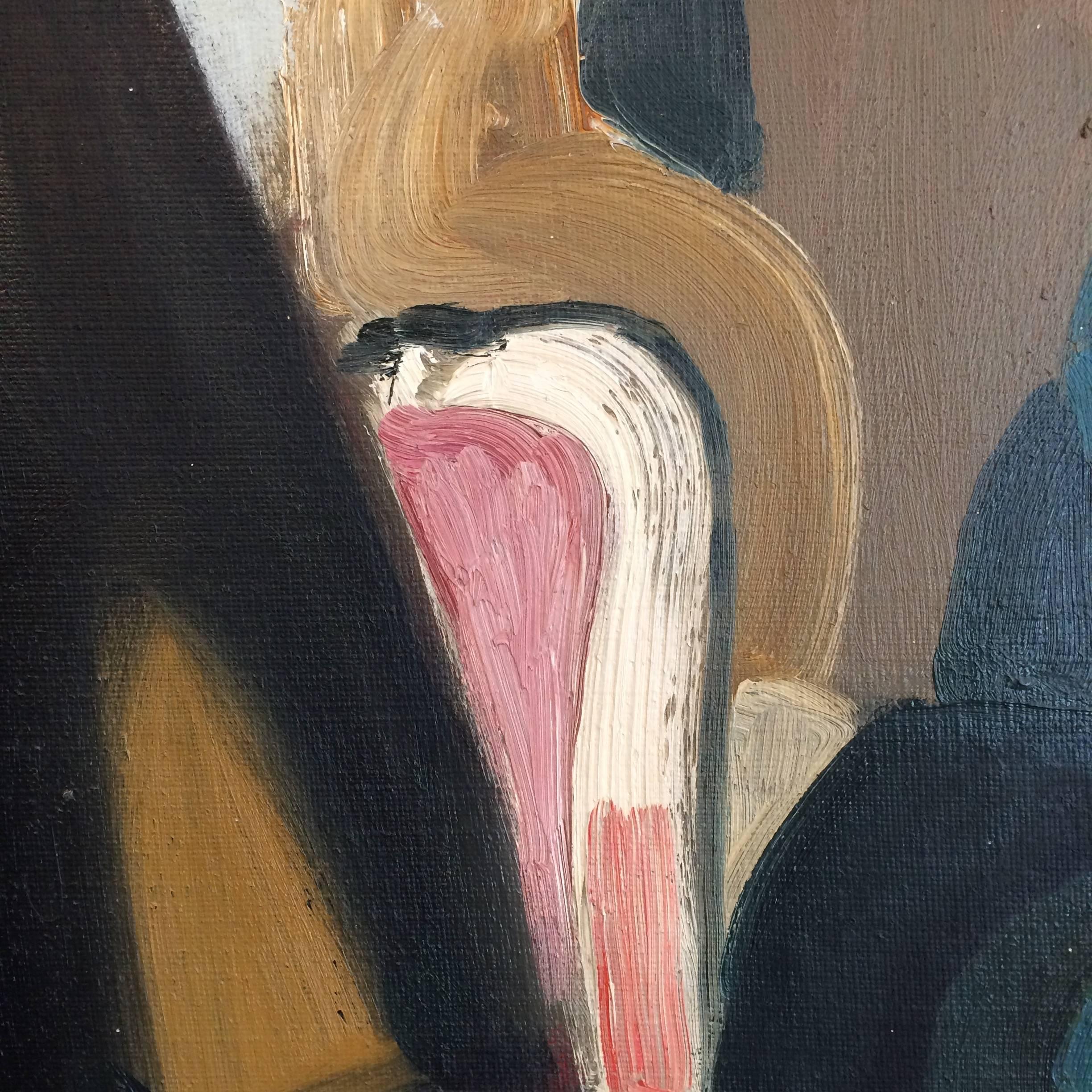 Peinture exceptionnelle de Maryan S. Maryan:: huile sur toile:: 1956 Bon état à Saint-Ouen, FR