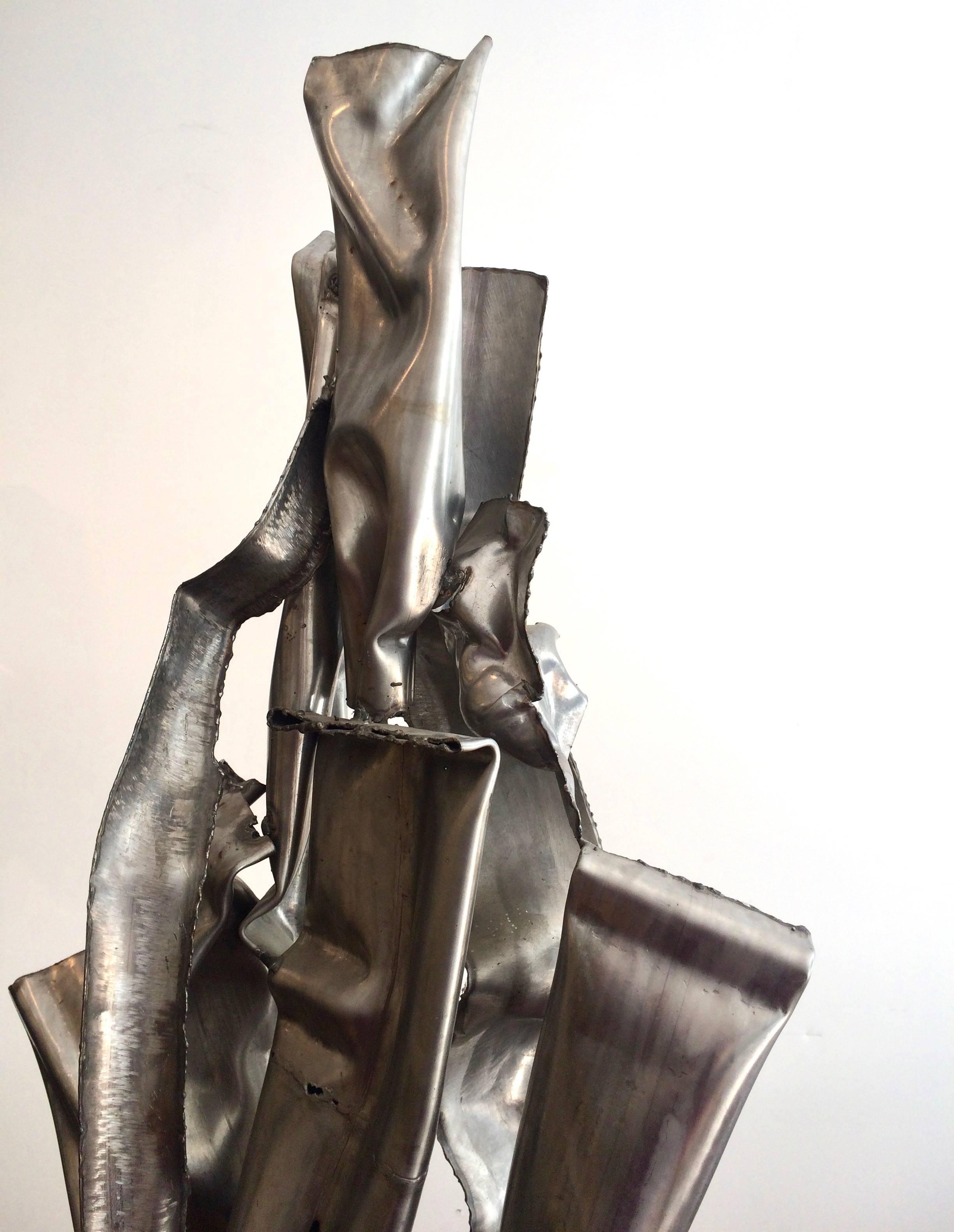 Late 20th Century Welded Steel Sculpture by Albert Feraud, 1979