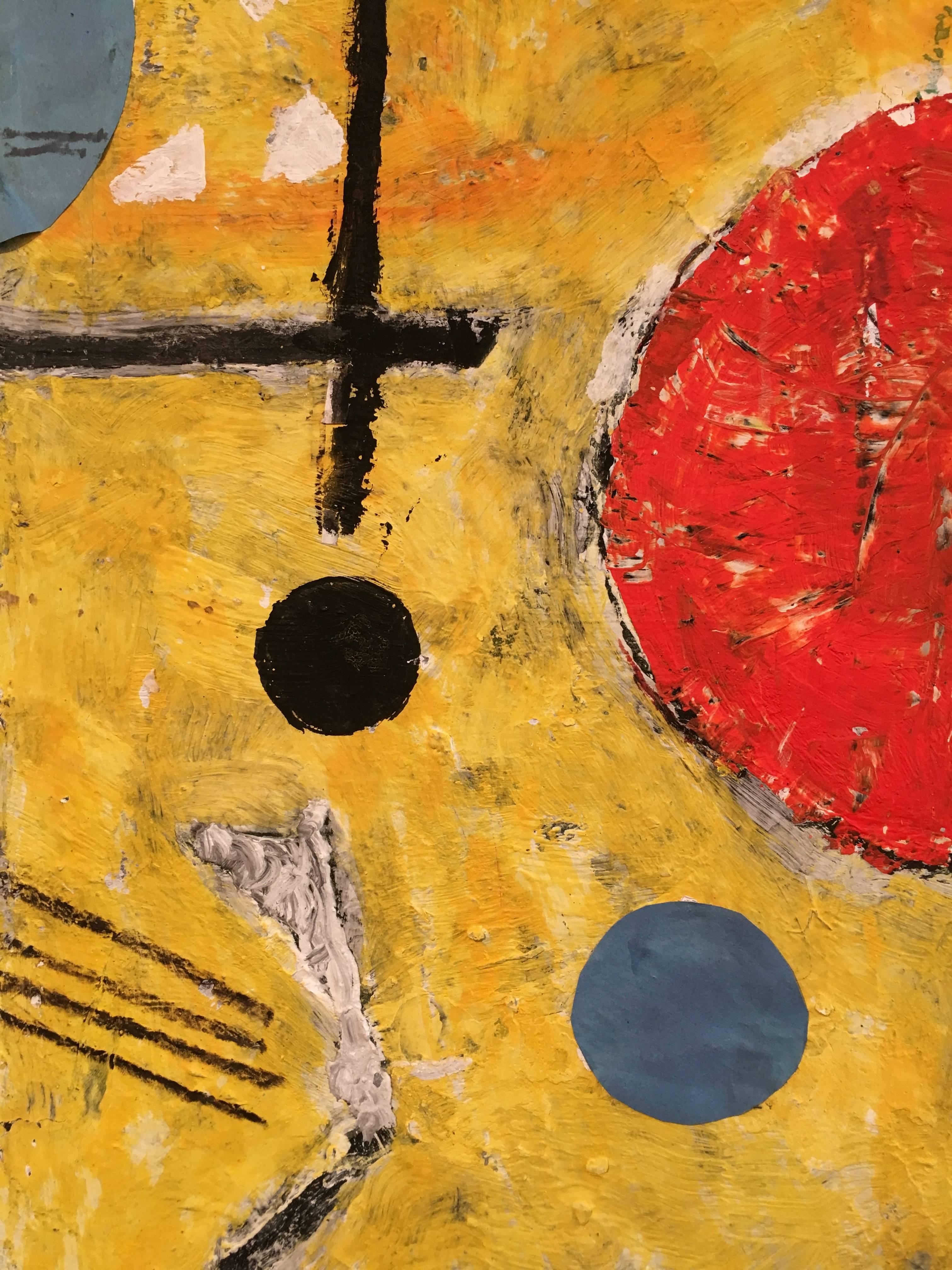 Untitled (Yellow), Dominique Sfax, circa 1950 In Good Condition In Saint-Ouen, FR