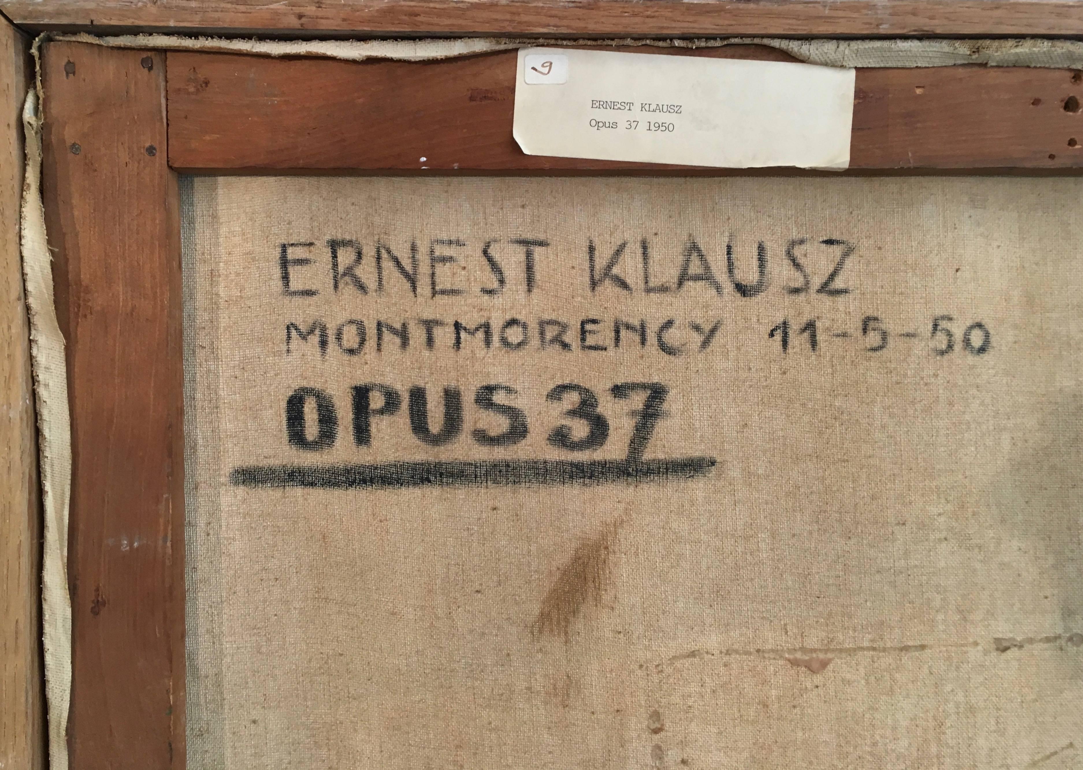 Hand-Painted Ernest Klausz, Opus 37, 1950