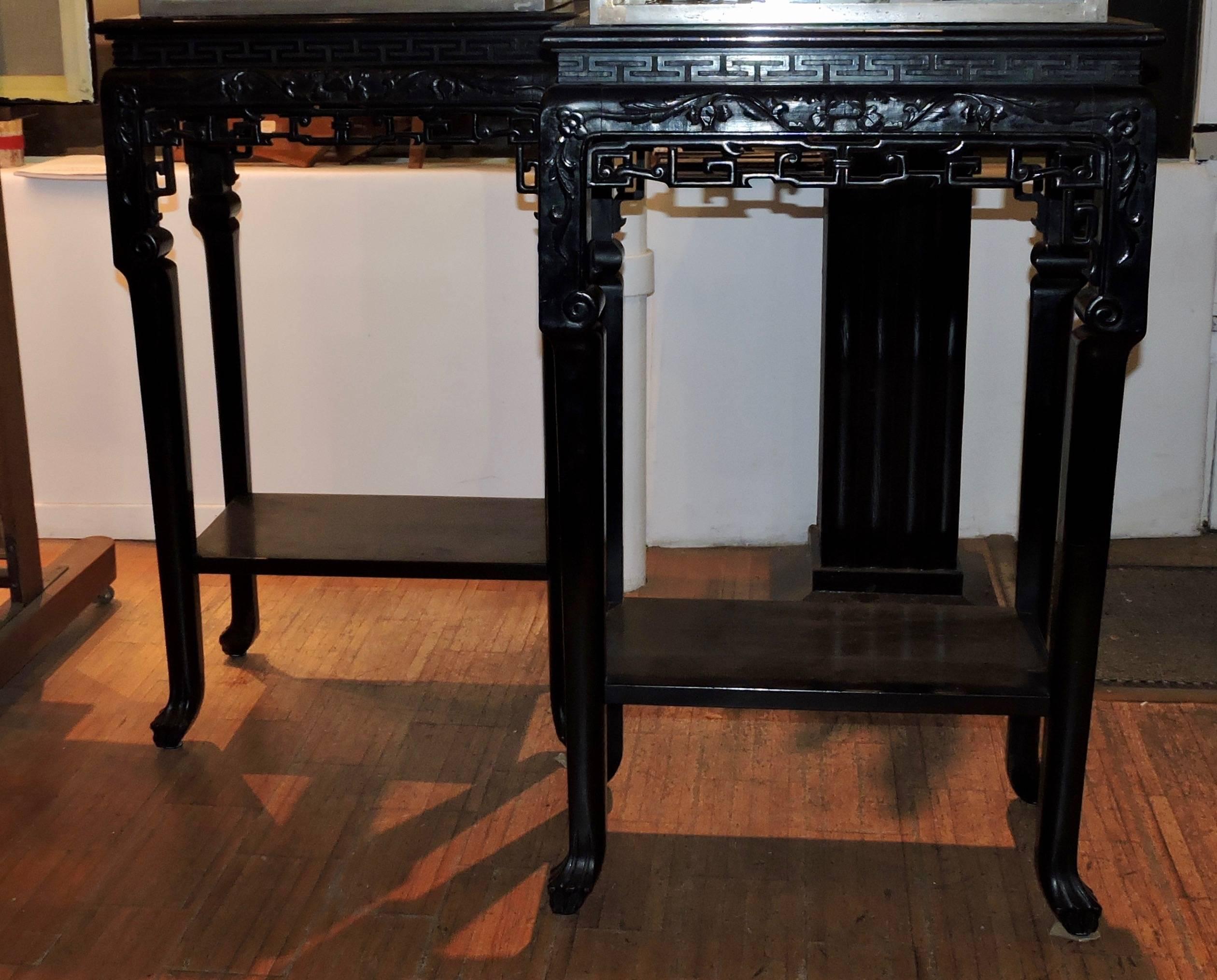 19th Century Japonisme Pair of Display Windows on Stand In Fair Condition In Saint-Ouen, FR