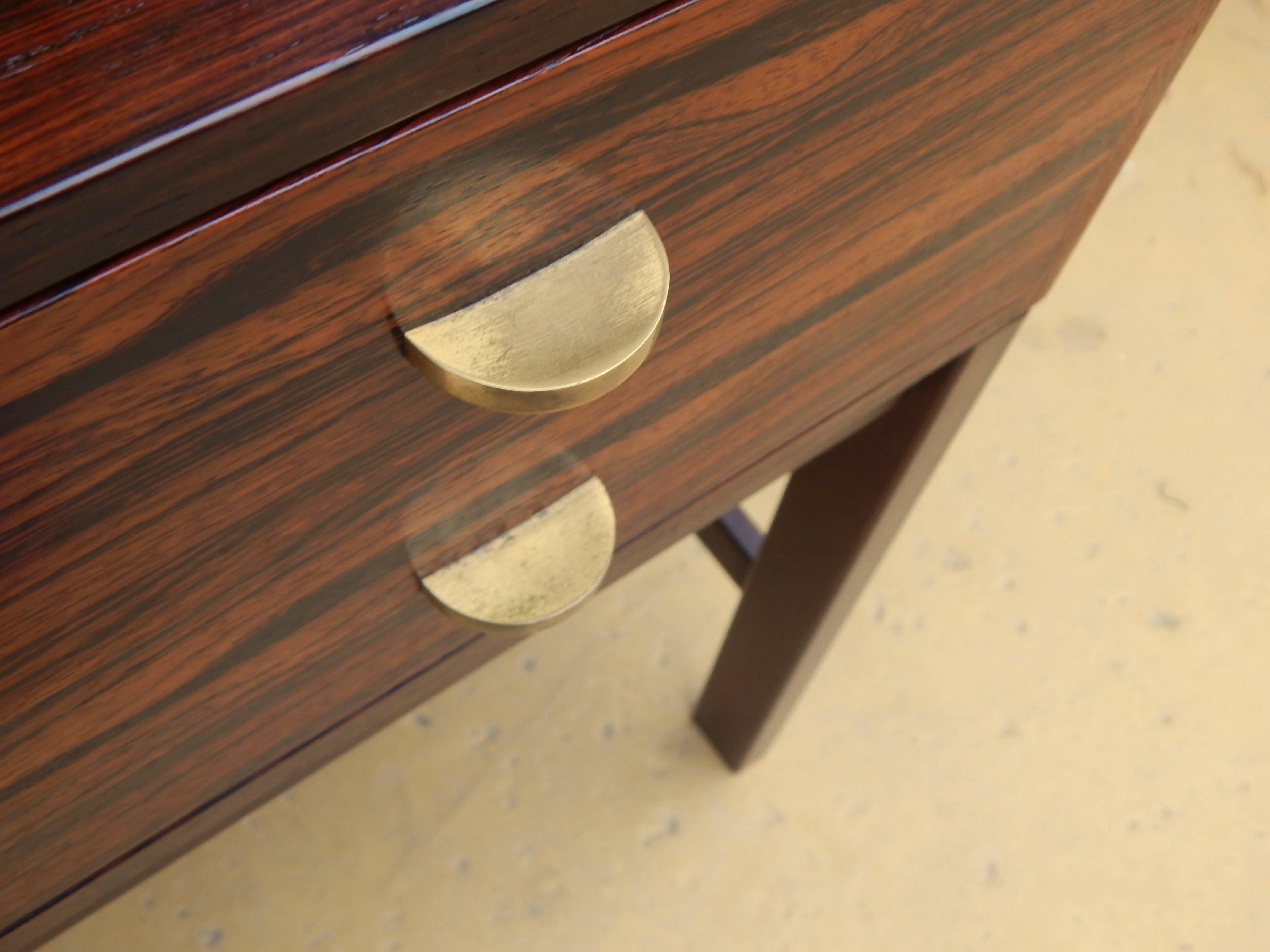 Birch Swedish Rosewood Bench Chest, circa 1960