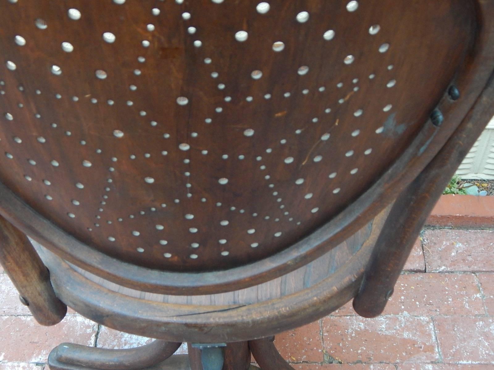 Austrian Arts & Crafts Swivel Chair by Josef Kohn, Vienna For Sale