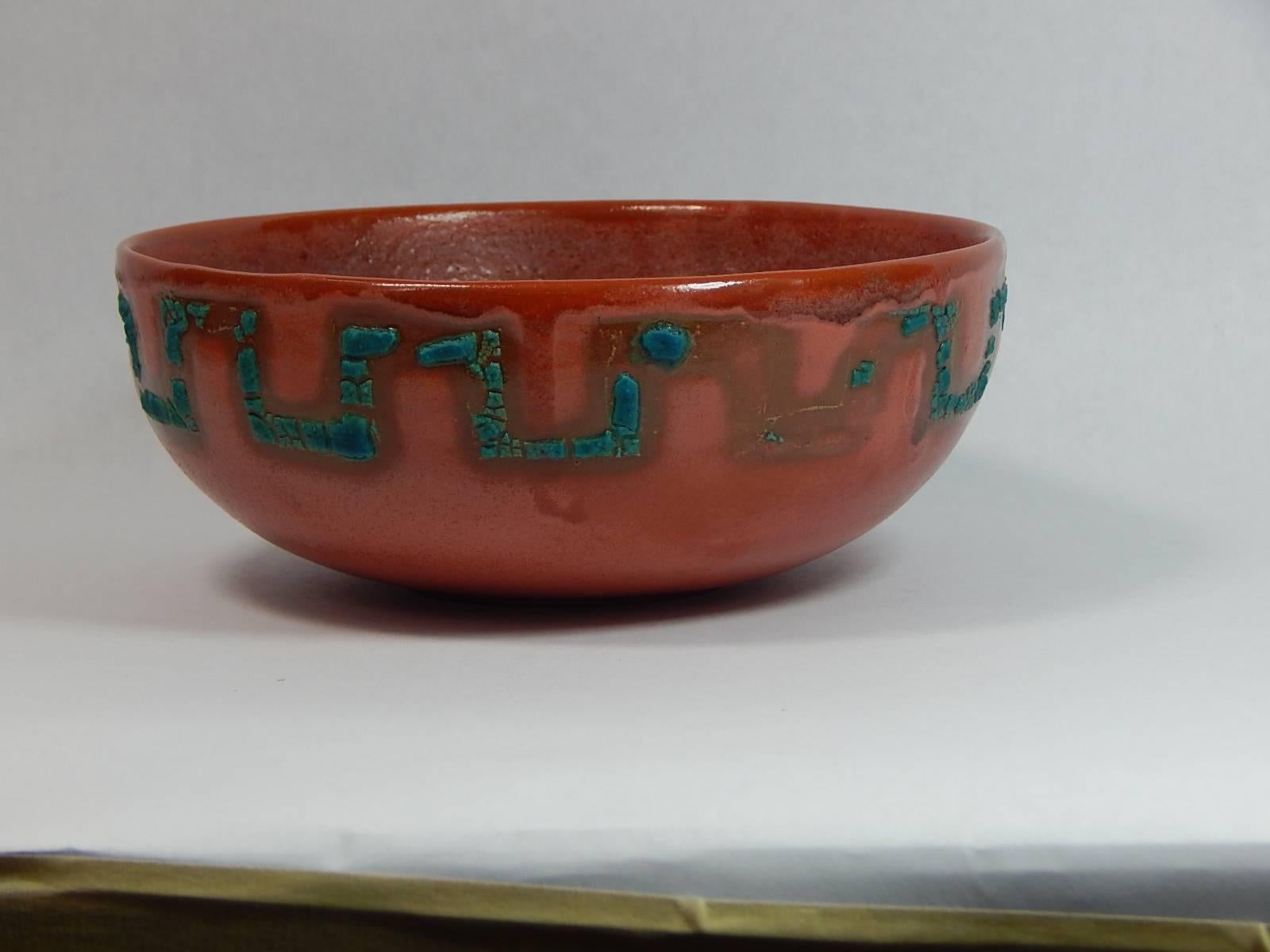 American Relicware Earthenware Bowl #64 By Andrew Wilder For Sale