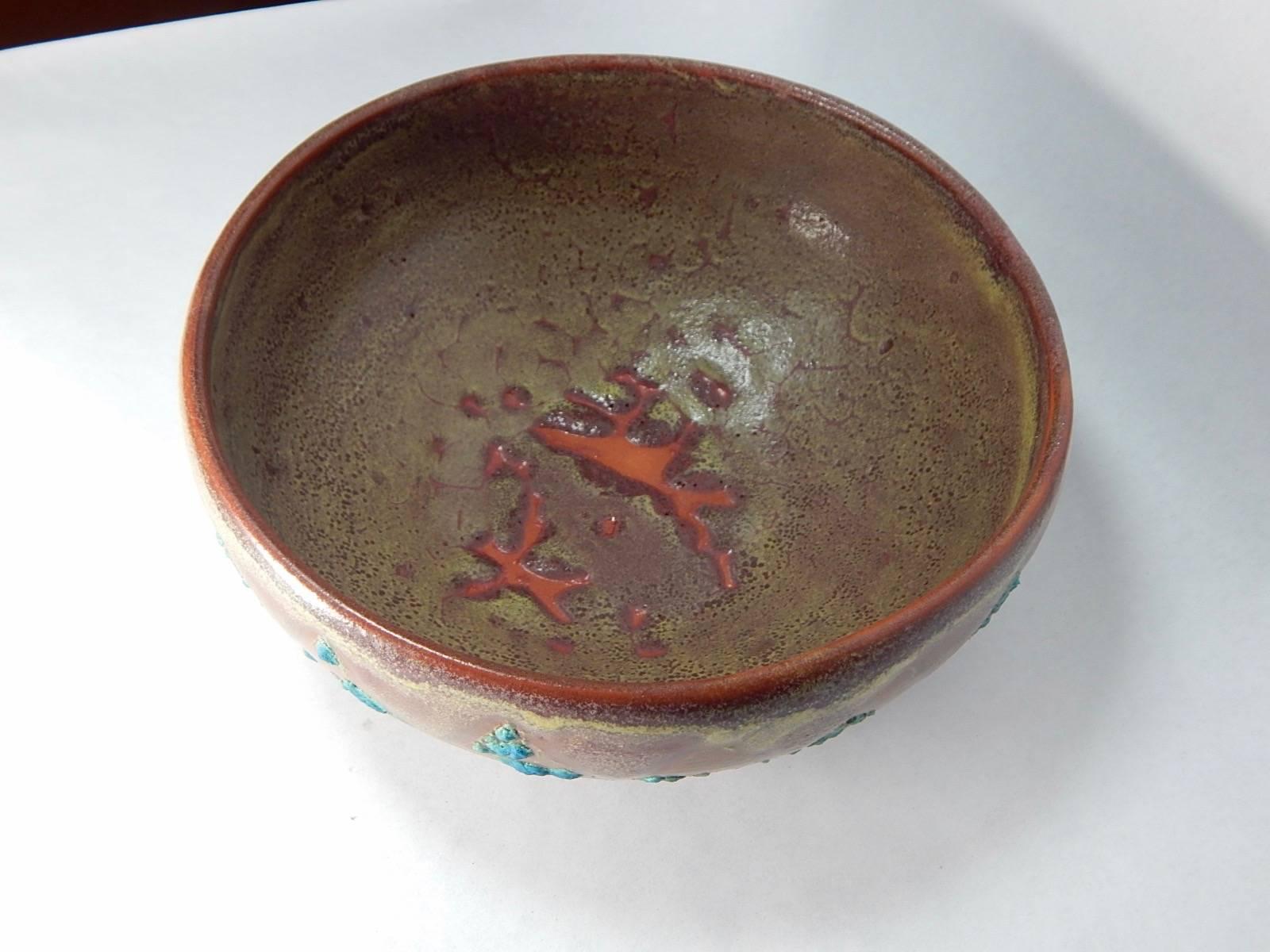 Organic Modern Relicware Earthenware Bowl # 87 by Andrew Wilder