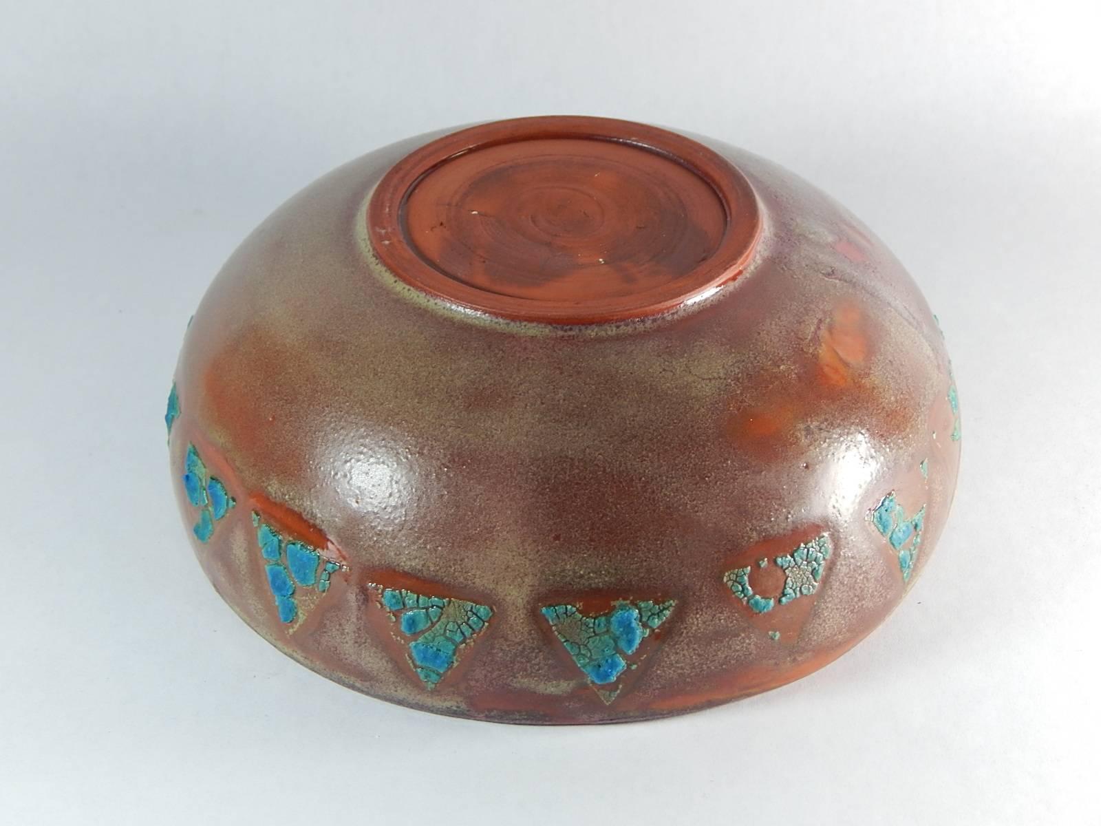 Relicware Earthenware Bowl # 87 by Andrew Wilder In Excellent Condition In Richmond, VA