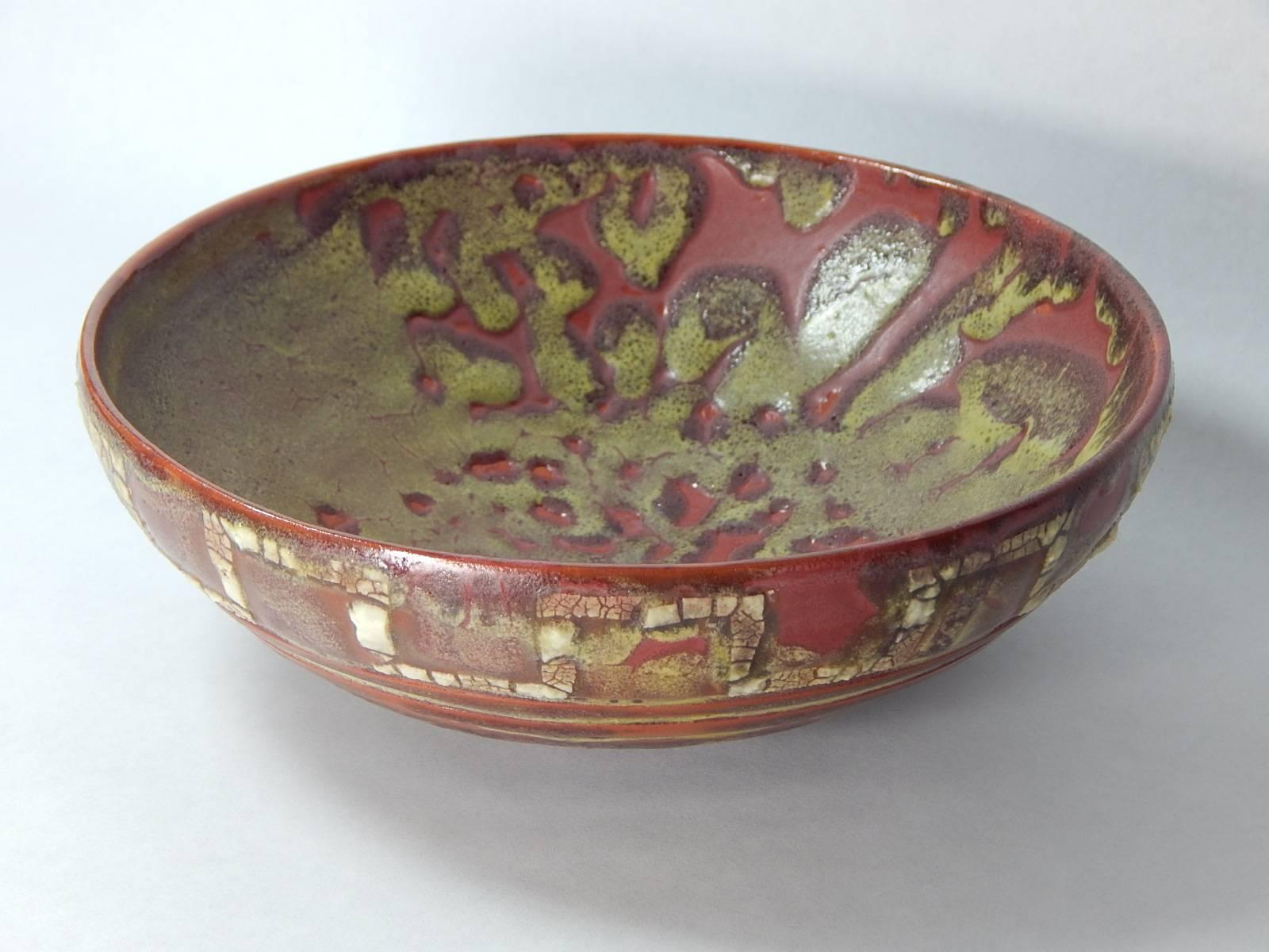 Relicware Earthenware Bowl # 88 by Andrew Wilder In Excellent Condition In Richmond, VA