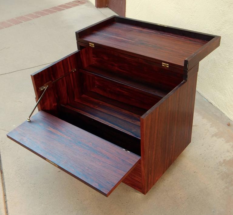 Mid-Century Modern Rosewood Bar Table by Haug, Norway ...