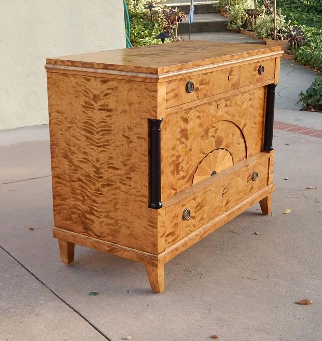 Swedish Biedermeier Revival Bar Cabinet Chest, circa 1920 2