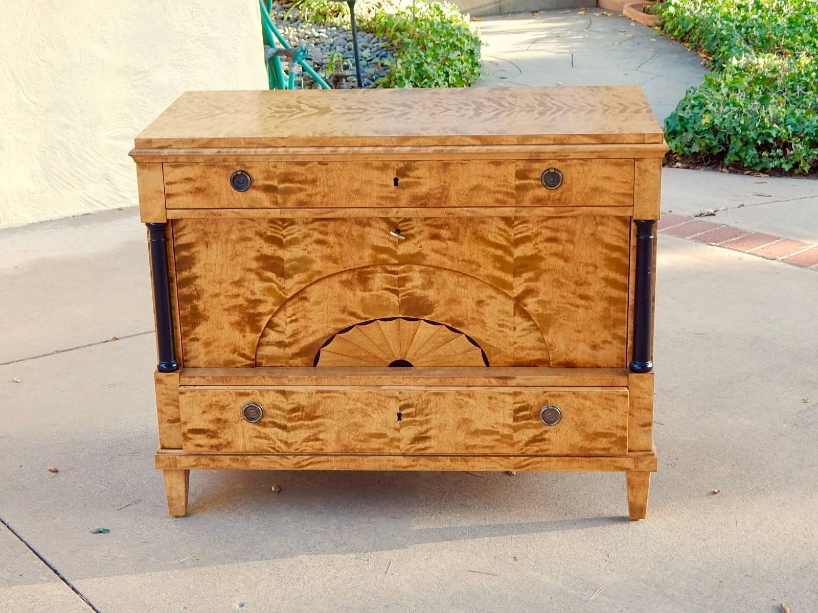 Swedish Biedermeier Revival Bar Cabinet Chest, circa 1920 6