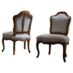 Sillas auxiliares rococó del siglo XIX