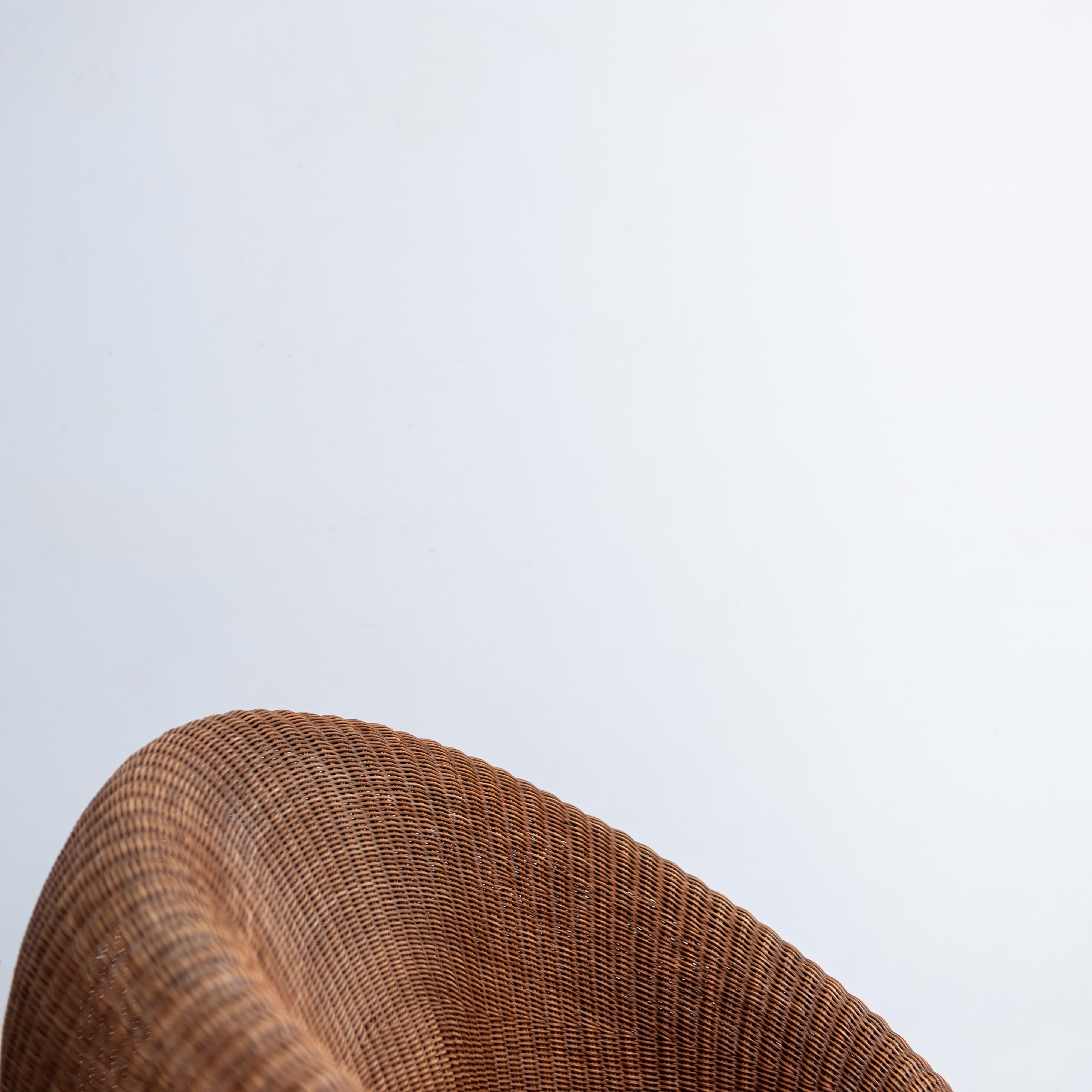 Butaca de ratán de Isamu Kenmochi para Yamakawa Rattan, años 60, Japón en Bueno estado para la venta en Tokyo, Tokyo