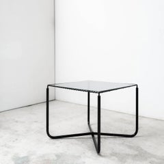 Vintage IKEA Glass Top Side table, Sweden, 1990s