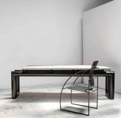 Stone Top Dining Table ‘TERZO’ by Mario Botta, Italy, 1980s