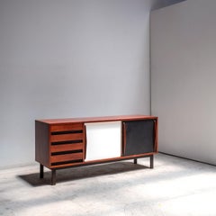 Mahogany Cansado sideboard by Charlotte Perriand, France, 1960s