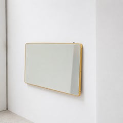 Vintage mirror, minimalism, Italy, 1980s