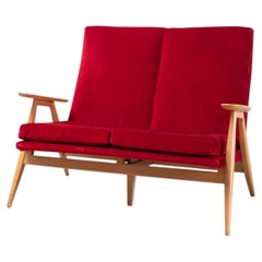 Zweisitzer-Sofa SK640 von Pierre Guariche für Steiner, Frankreich, 1950er Jahre