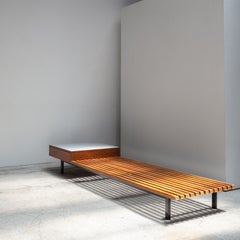Low bench with drawer by Charlotte Perriand, France, 1950s