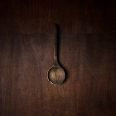 Large Hand-Carved Wooden Ladle, Early 20th Century