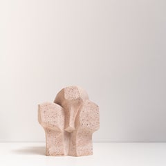 Scultura in pietra di ispirazione cubista di Robert Neuhauser, anni ’80, Svizzera