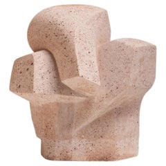 Scultura in pietra di ispirazione cubista di Robert Neuhauser, anni ’80, Svizzera