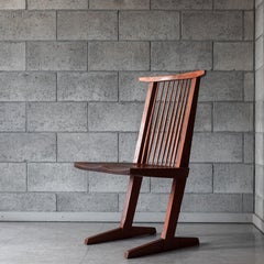 Vintage Wooden “Conoid” Chair, George Nakashima, Japan, 1980s
