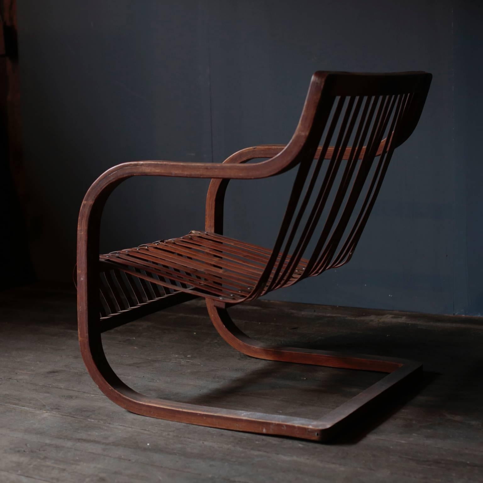 Japanese Bamboo Chair by Ubunji Kidokoro