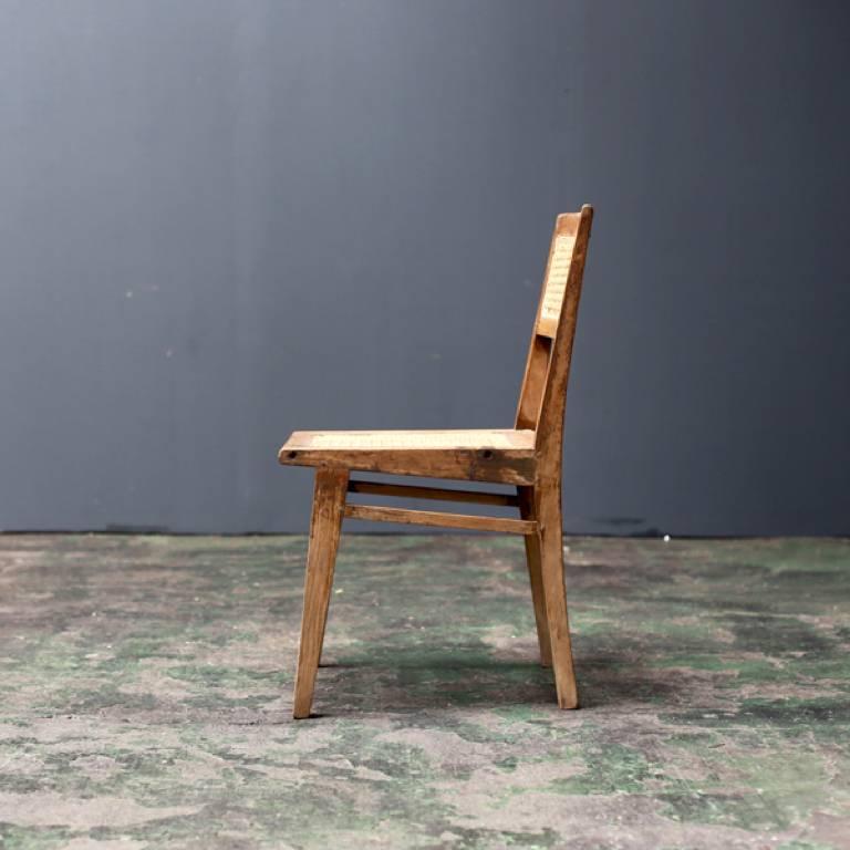 Indian Simple Chair by Pierre Jeanneret