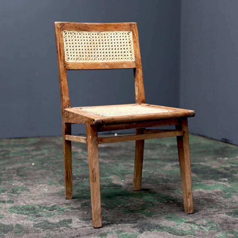 Woodwork Simple Chair by Pierre Jeanneret