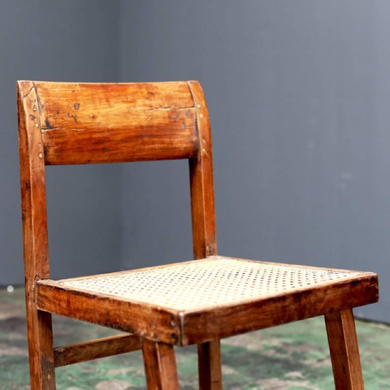 Woodwork Small Box Chair by Pierre Jeanneret